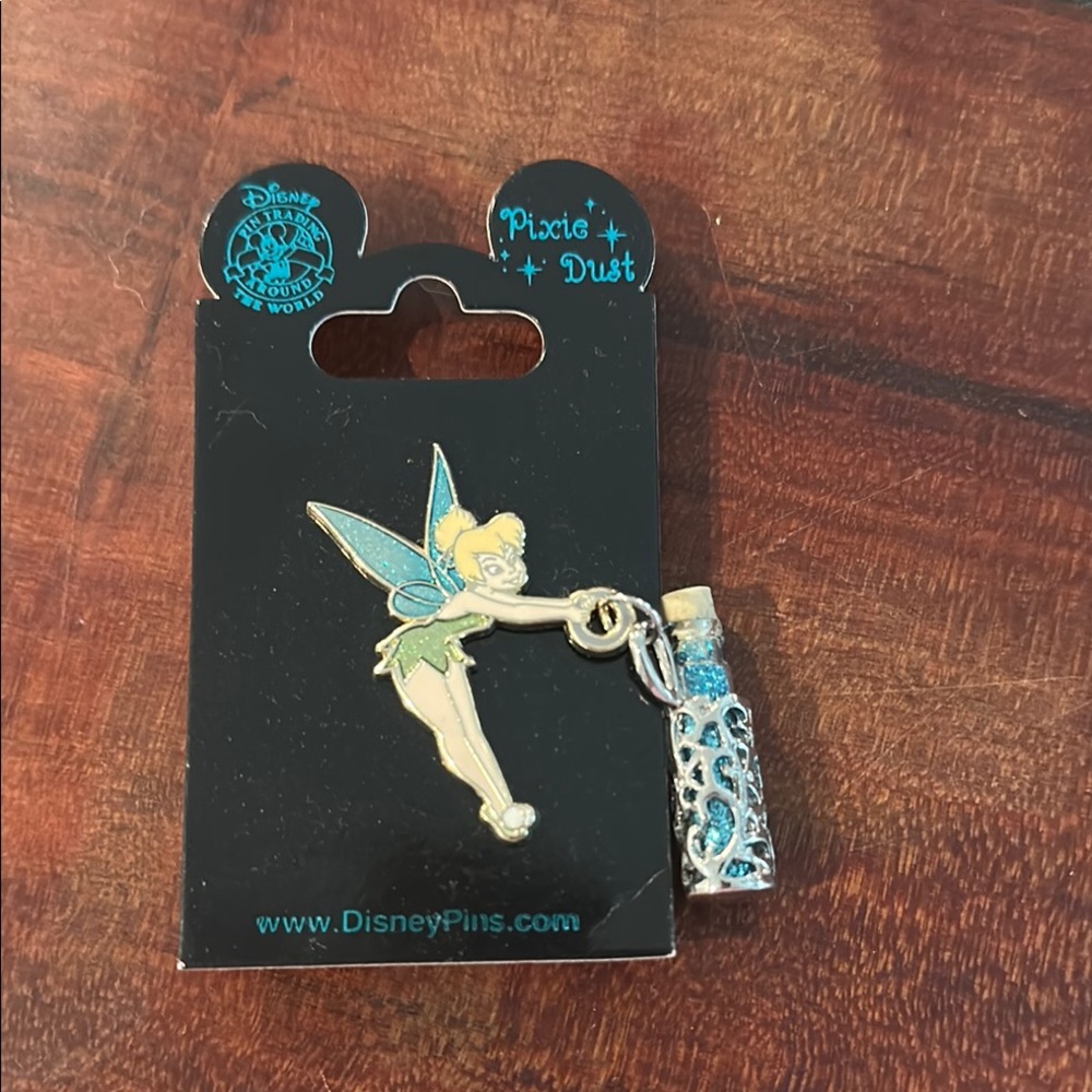 Disney Tinker Bell Pin with Blue Charm